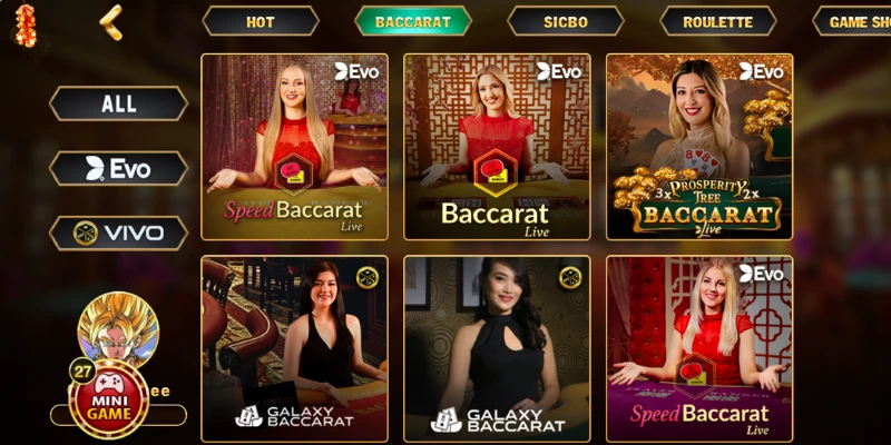 Đánh game sòng bạc Baccarat online trên cổng GO88