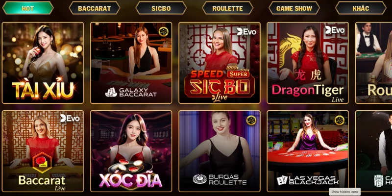 Sảnh game casino GO88 nhận được sự yêu thích của hội viên